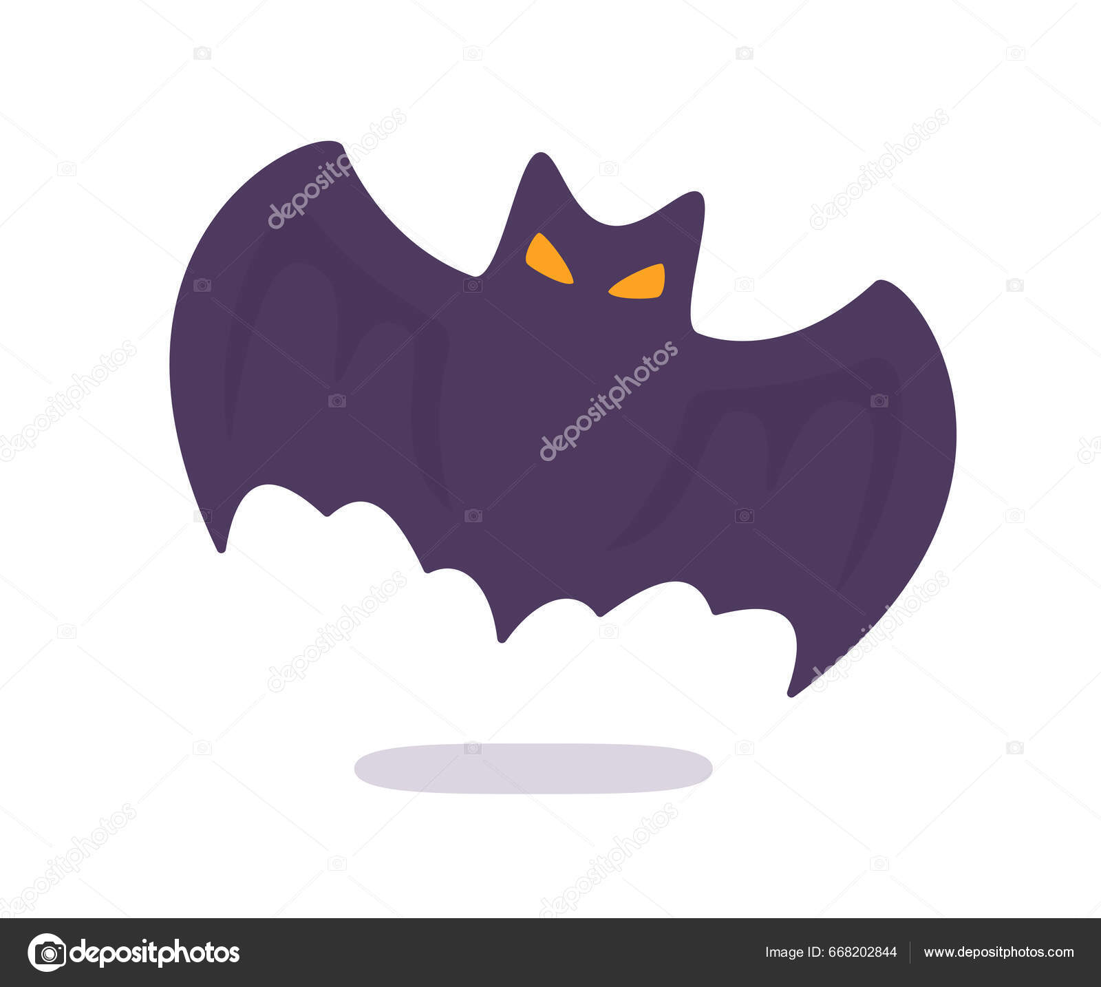 Vampiro Morcego Desenho Animado Assustador Fantasma Morcego Sangue